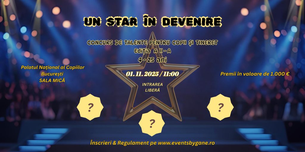 Ediția 2 - Un star în devenire (Copertă Facebook) banner veniment Un start in devenire